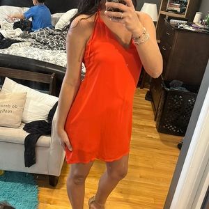 Three eighty two halter slip dress